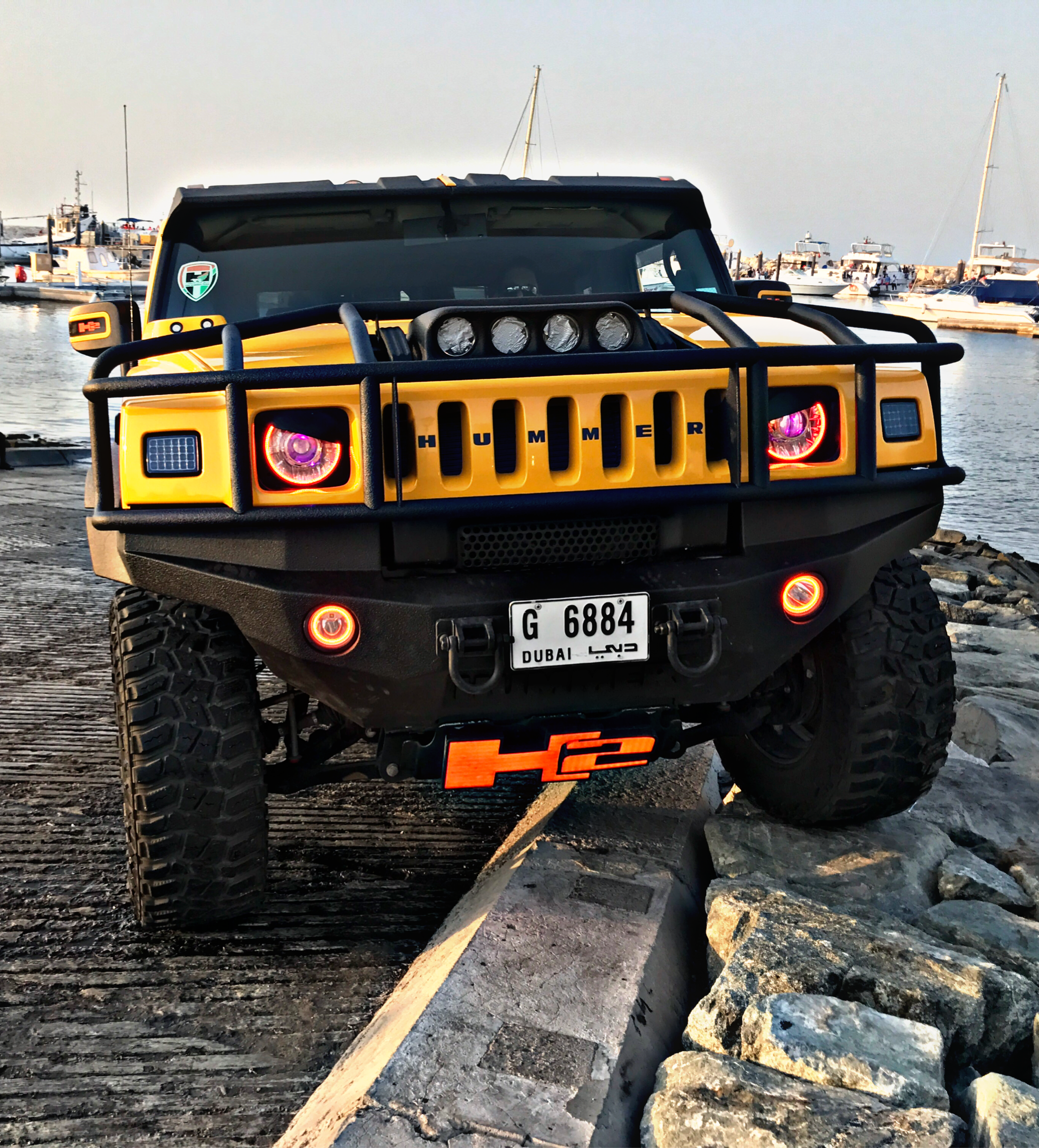 1133-002 - Hummer H2 2003-2010 ORACLE LED Fog Halo Kit